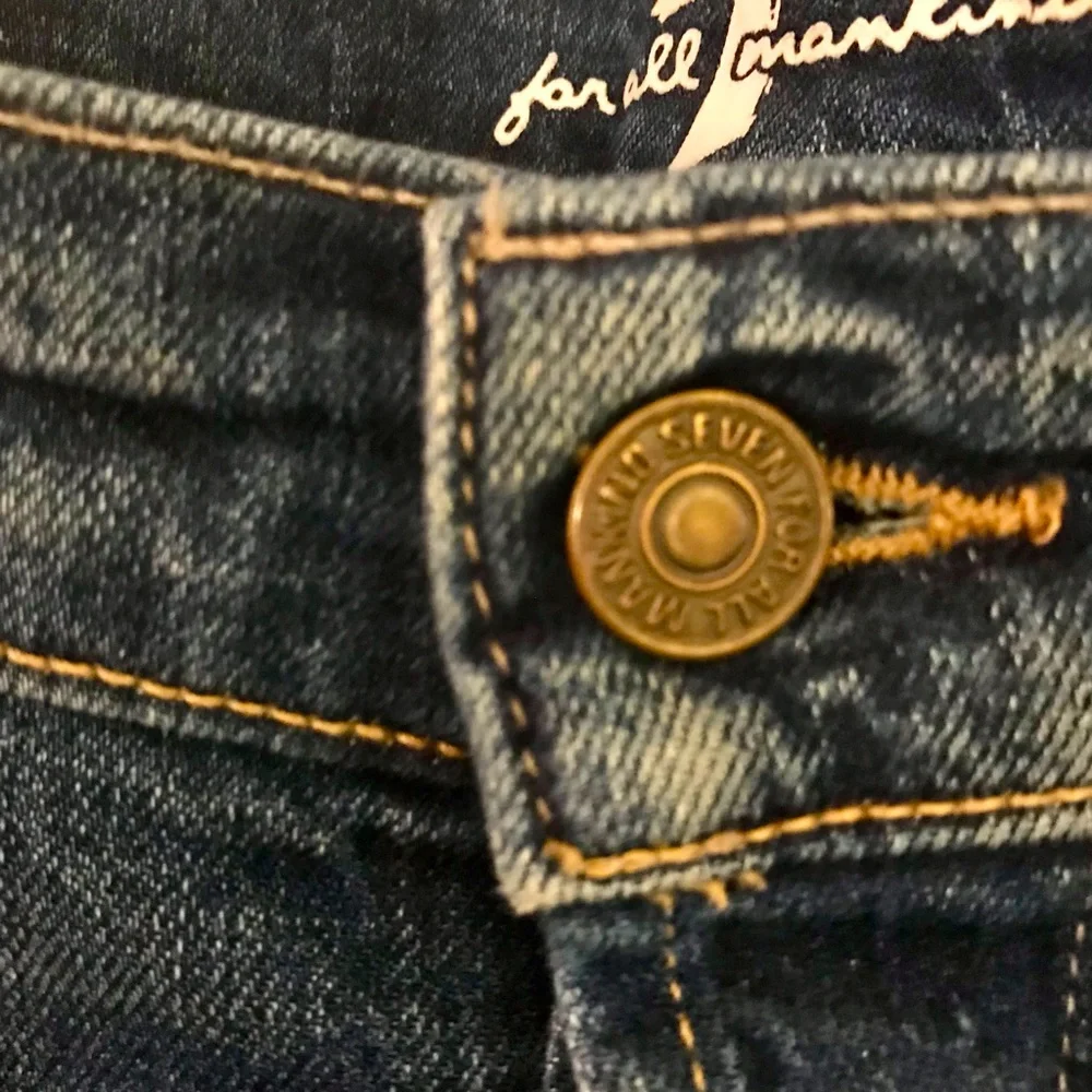 7FAM 7 For All Mankind Mens Standard Button Fly Jeans Straight Leg 34x31 Classic - Picture 7 of 16